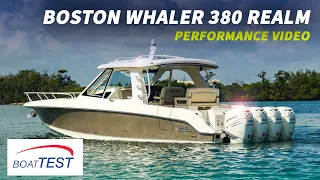 Boston Whaler 380 Realm (2019-) Test Video - By BoatTEST.com