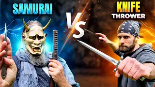 Samurai VS Pro Knife Thrower