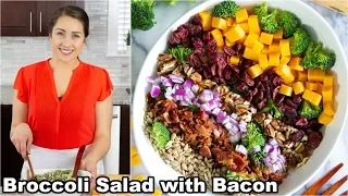 Broccoli Salad Recipe with Bacon and Cheddar