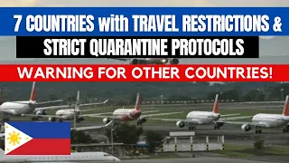 FLIGHT SUSPENSION & TRAVEL RESTRICTIONS for 7 COUNTRIES  | GROWING REDLIST WARNING FOR OTHERS