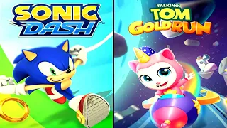 Sonic Dash VS Talking Tom Gold Run