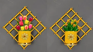 Beautiful home decoration ideas | flower vase with bamboo sticks | diy room decor ideas 2021