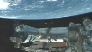 ISS external camera overlooking Japanese module Kibo