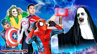 SUPERHERO's Story || All Superheroes Escape From Haunted SQUID GAME  (Action Real Life)