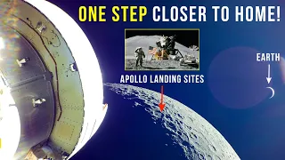 Watch NASA's Artemis 1 Orion fly over Apollo landing sites.