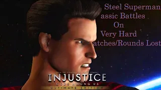 Injustice : Gods Among Us - Man Of Steel (Henry Cavill) Classic Battles On Very Hard No Matches Lost