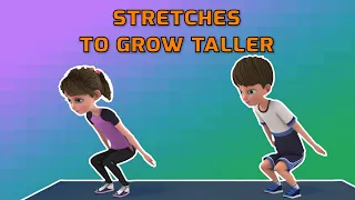 STRETCHES YOU CAN DO AT HOME TO GROW TALLER | Kids Exercise