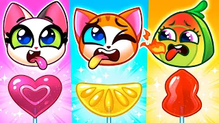 Lollipop Adventures & Tasty Treats 🍭Flavors Challenges 😸Purrfect Kids Songs & Nursery Rhymes🎵