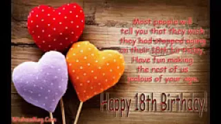 Best Happy 18th Birthday Quotes