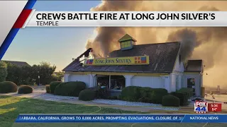 Crews battle fire at Long John Silver's in Temple