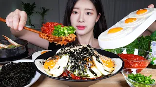 ASMR MUKBANG | SPICY MARINATED CRAB BIBIMBAP! (GEJANG) 🔥 SOYBEAN PASTE STEW! RICH THIEF EATING