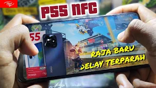 itel P55 NFC Ram 8GB Game Test FreeFire Max || Handcam || Unisoc T606 ( 12nm ) || Li-Po 5000 mAh