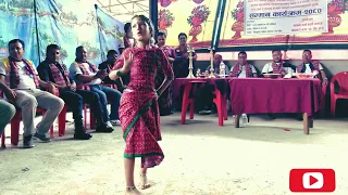 Badal barsha bijuli💃sawan ko pani cover dance /makhabu naya basti samaj ko 3rd barsik samaroha