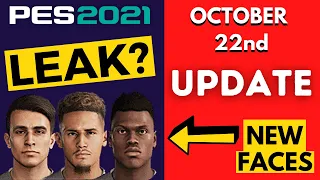 [NEW FACES] PES 2021 OCTOBER UPDATE NEWS