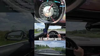 Mercedes SLS AMG Black Series pushing to 300km/h!
