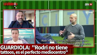 "No tiene tattoos, es el perfecto mediocentro" La reacción de Rodri tras ver esto de Guardiola | AS