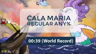 Cuphead - Cala Maria Regular Any% - World Record Speedrun 00:39 (Current Patch)