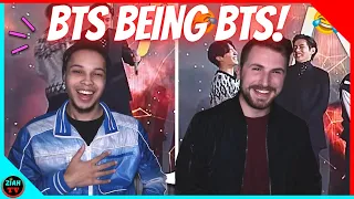 BTS BEING BTS (FUNNY MOMENTS) - REACTION!