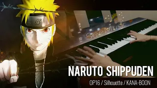 "Silhouette" - Naruto Shippuden OP16 (piano cover)+ Lyrics