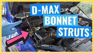 ISUZU D-MAX Bonnet Strut Kit Install - 2021 ISUZU DMAX X-TERRAIN Build Series #6