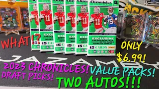 UNBELIEVABLE!!! (6)-2023 PANINI CHRONICLES DRAFT PICKS 15 CARD VALUE PACKS! OPENING RIP & REVIEW!