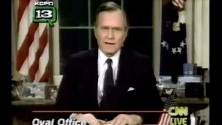 George HW Bush Address Announcing Start of First Gulf War - Jan. 16, 1991