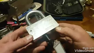 The Beast: Mult Lock C-16 Padlock, picked and gutted.