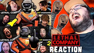 30 Minutes of HILARIOUS LETHAL COMPANY JUMPSCARE & FUNNY MOMENTS REACTION!!!