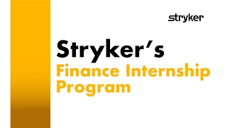 Stryker's Finance Internship Program