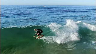 King Tides make Weird Waves For Skimboarding