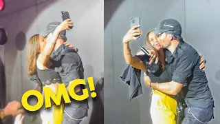 Everyone was surprised after this! Enrique Iglesias Kissed a Fan on Stage