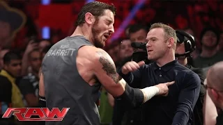 Wayne Rooney slaps King Barrett: Raw, November 9, 2015