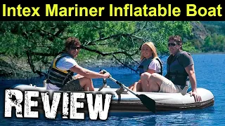 Intex Mariner 4 Person Inflatable Boat Review || Enjoy Swimming