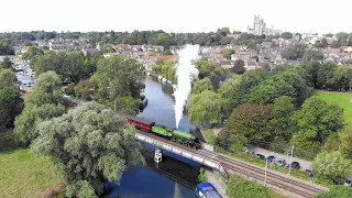 61306 “Mayflower “ and 47245 Departing Ely on Kings Cross to Norwich