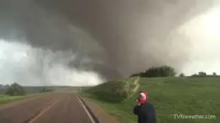 WATCH: Up-close tornado footage from Dominator dash cam! June 17, 2014