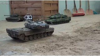 Leopard 2 Tanks Panzer Bundeswehr RC ♦ Treffpunkt Modellbau Paaren im Glien 2016 Modellbaumesse