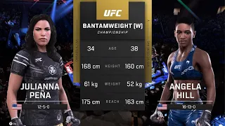 UFC 5 Gameplay: Julianna Pena vs Angela Hill on PS5 - Epic Showdown in the Octagon!