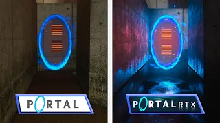 PORTAL vs PORTAL RTX | Trailer Graphics Comparison | Nvidia RTX Remix