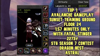 TOP 1 Avalanche Sunset Training Ground F24 1:57 Min Only STG Season 7 W/Fatal Stinger 2273% DNAstral