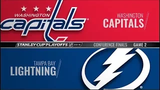 Tampa Bay Lightning vs Washington Capitals – May  13, 2018   Game 2   Stanley Cup 2018  Обзор