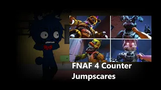 Gacha Club Chris Afton and FNAF 4 Reacts to FNAF 4 Counter Jumpscares