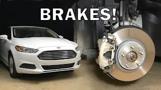 2013-2020 Ford Fusion Front and Rear Brake Pad and Rotor Replacement | Full Process