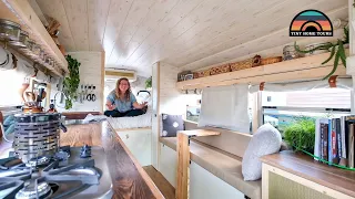 Her Gorgeous DIY $8k Mini Bus Tiny House - Lost Apartment - Found Freedom