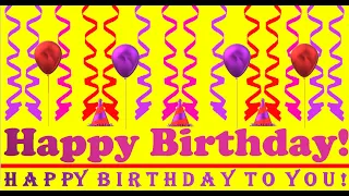 Happy Birthday 3D - Happy Birthday - Happy Birthday To You - Happy Birthday Song Video Card