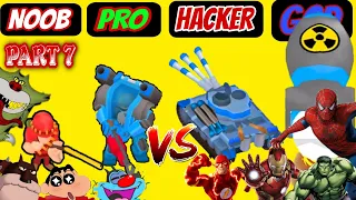 Oggy And Jack Challenge Avengers Team In Army Commander Game 🤣 with Bob And Shinchan Part 7 😱