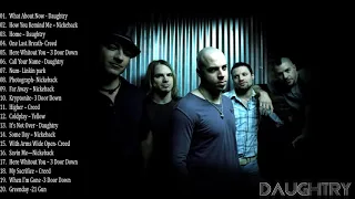 Daughtry, Creed, Nickelback, and 3 Doors Down (Best Song Compilation) - Best Alternative Rock Music