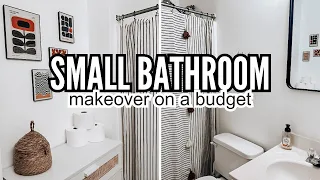 INCREDIBLE! Small Bathroom Makeover | How I Transformed My Bathroom On A Budget