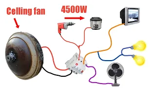 I turn ceiling fan motor converter into 220V generator at home