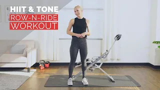 20 Min HIIT & Tone Entire Body | Row-N-Ride Workout