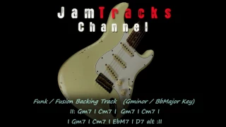 Funk Fusion Guitar Backing Track in Gm